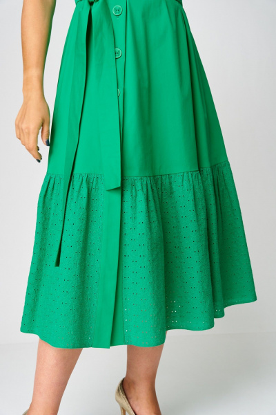 Платье EVA GRANT 7325Л изумруд - фото 8