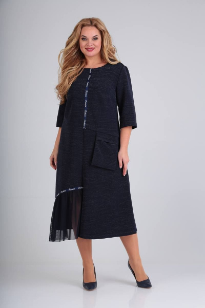 Платье SVT-fashion 537 синий - фото 1