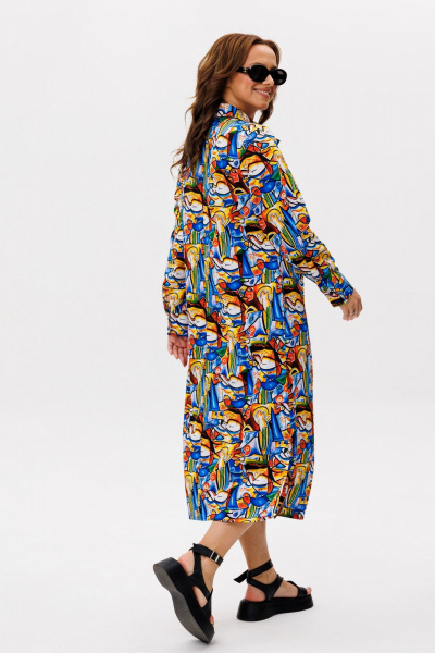 Платье Anelli 1341 пикассо - фото 8