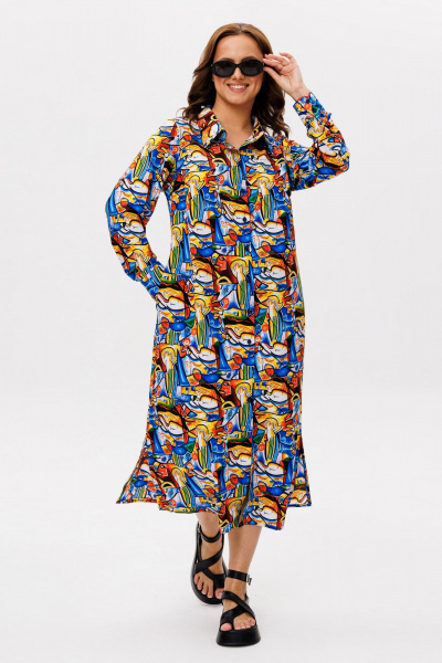 Платье Anelli 1341 пикассо - фото 5