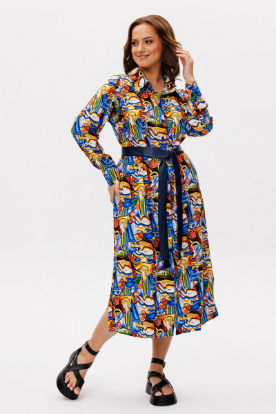 Платье Anelli 1341 пикассо - фото 3