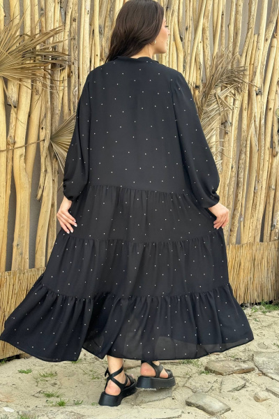Платье Anastasia 713.1 черный(горошек) - фото 6