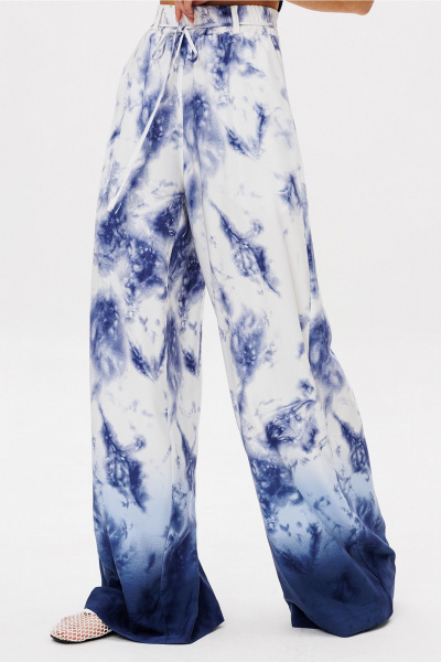 Брюки Butеr 3097 бело-синий - фото 14