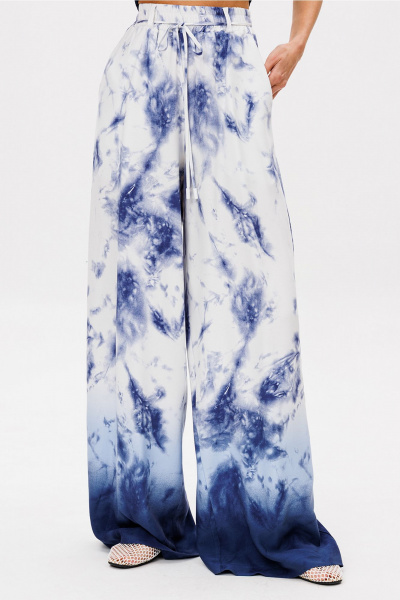 Брюки Butеr 3097 бело-синий - фото 13