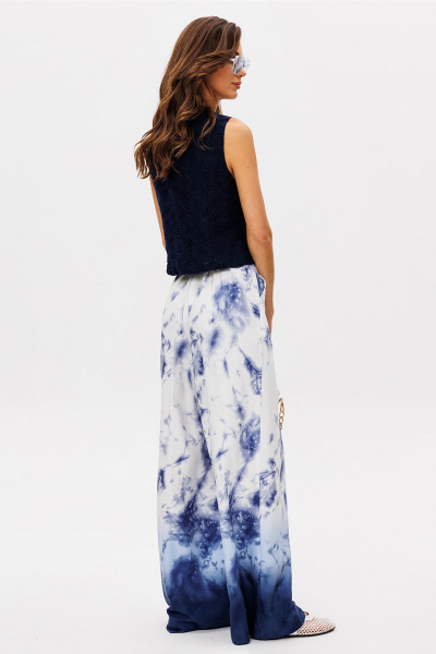 Брюки Butеr 3097 бело-синий - фото 11