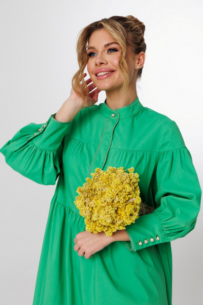 Платье Faufilure C1786 Зеленый - фото 2