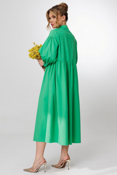Платье Faufilure C1786 Зеленый - фото 3