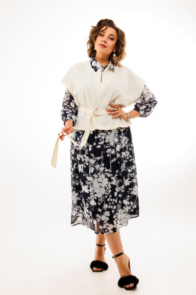 Блуза Anelli 1363 белая_птица - фото 8