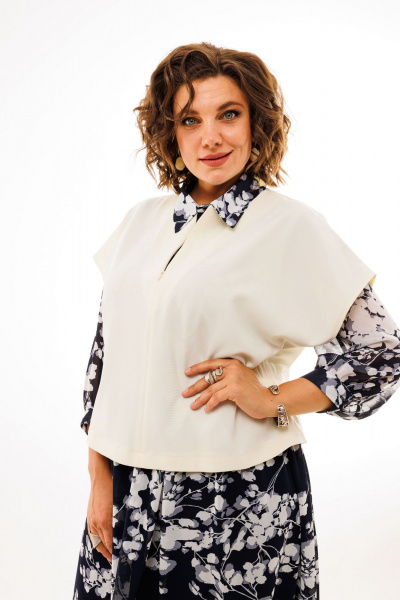 Блуза Anelli 1363 белая_птица - фото 7