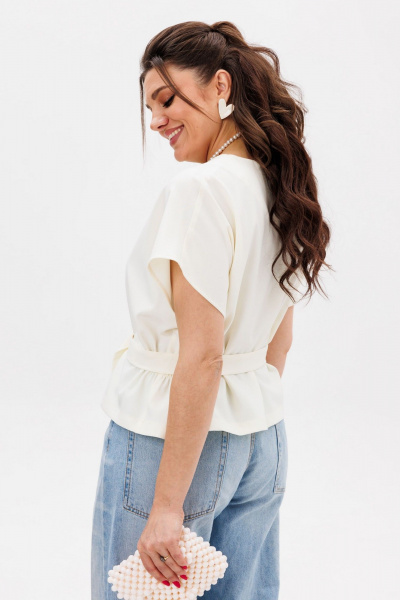 Блуза Anelli 1363 белая_птица - фото 4