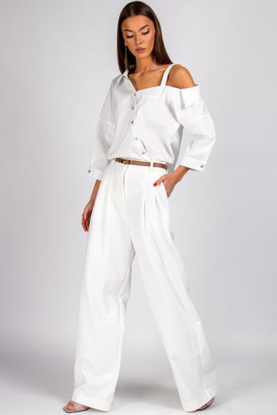 Блуза VIZAVI 726 белый - фото 7