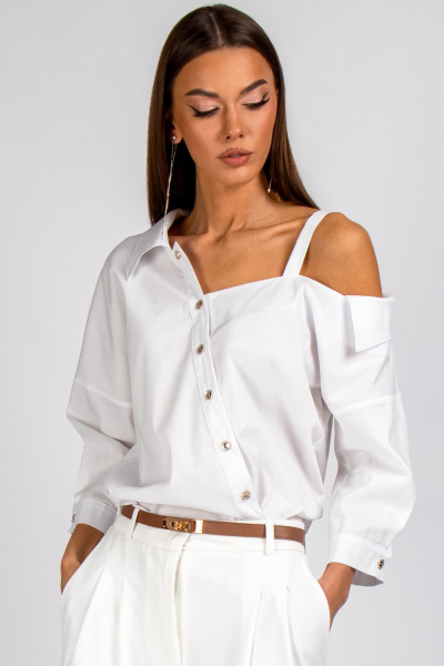 Блуза VIZAVI 726 белый - фото 6