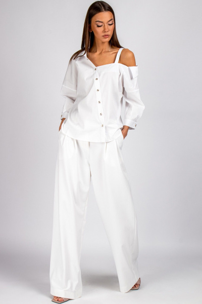 Блуза VIZAVI 726 белый - фото 2