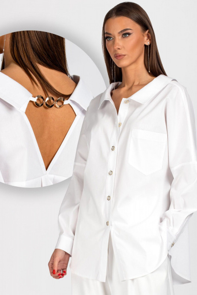 Блуза VIZAVI 727 белый - фото 1