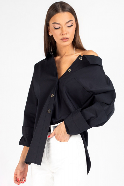 Блуза VIZAVI 727 черный - фото 8