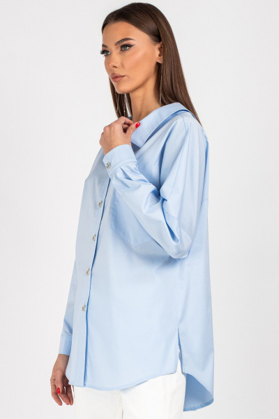Блуза VIZAVI 727 голубой - фото 6