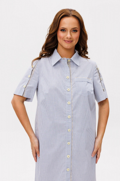 Платье Anelli 1611 квадратик - фото 2