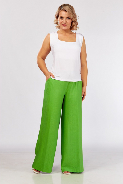 Брюки, жакет, топ Koketka i K 1281-1 зеленый - фото 9