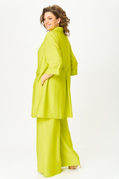 Брюки, жакет, топ Koketka i K 1281 лаймовый - фото 3