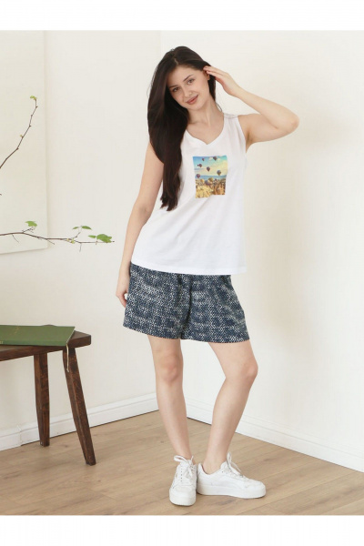 Майка, шорты Купалинка 32501G.170-176 к.белый,набивка - фото 5