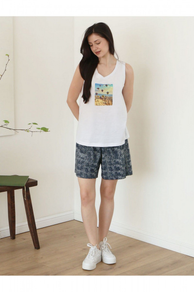Майка, шорты Купалинка 32501G.170-176 к.белый,набивка - фото 1