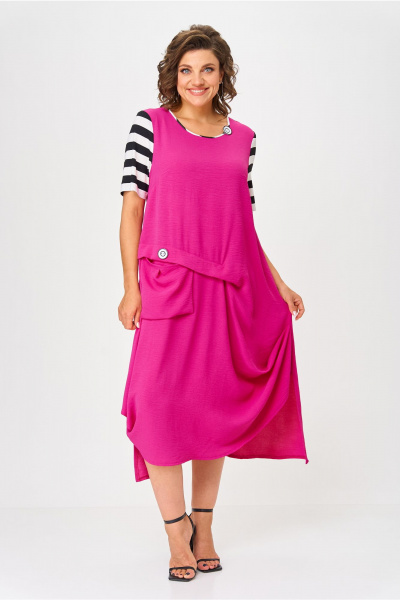 Платье Michel chic 2178 фуксия - фото 4