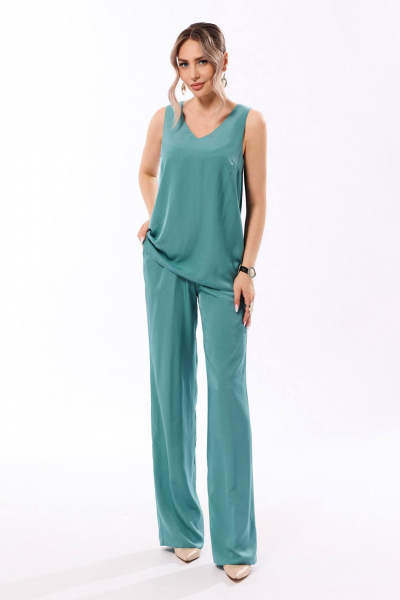 Брюки, топ, туника Golden Valley 6677 бирюзовый - фото 2