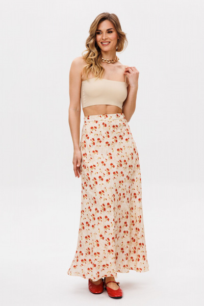 Юбка EOLA 2842 бежевый-принт - фото 11