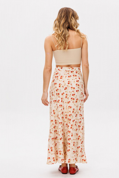 Юбка EOLA 2842 бежевый-принт - фото 7