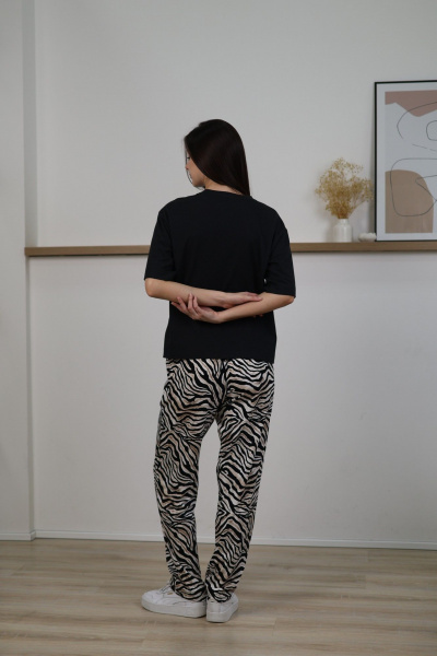 Брюки, футболка Купалинка 563300.170-176 к.черный,набивка - фото 5