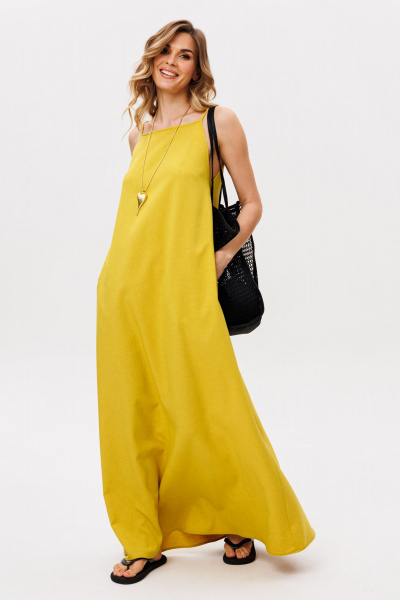 Сарафан EOLA 2871 горчица - фото 5