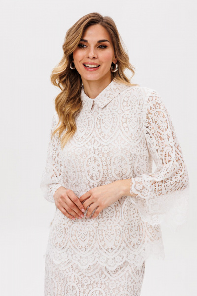 Блуза, юбка EOLA 2863 молочный - фото 10
