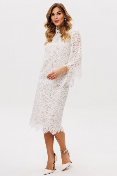 Блуза, юбка EOLA 2863 молочный - фото 8