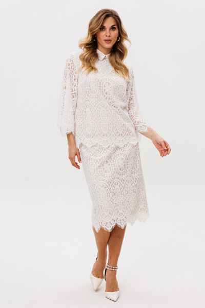 Блуза, юбка EOLA 2863 молочный - фото 6