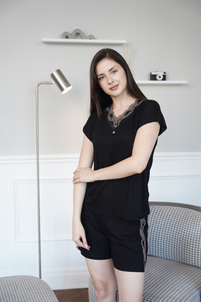 Майка, шорты Купалинка 617400.158-164 черный - фото 1