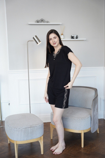 Майка, шорты Купалинка 617400.158-164 черный - фото 5