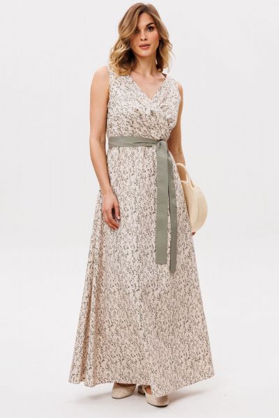 Платье EOLA 2862 бежевый_принт - фото 8