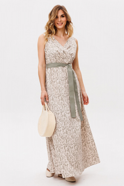 Платье EOLA 2862 бежевый_принт - фото 1