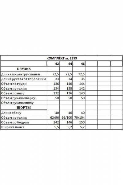 Блуза, шорты EOLA 2853 черный_бежевый_принт - фото 4