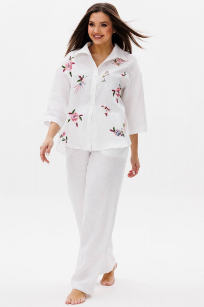 Рубашка Ma Сherie 1168 белый - фото 4