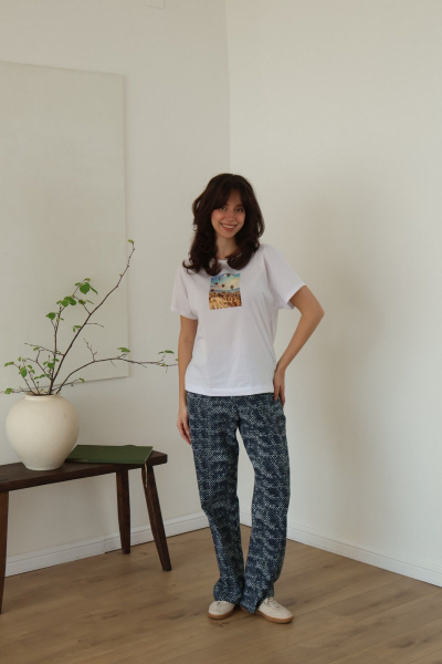 Брюки, футболка Купалинка 684205.170-176 к.белый,набивка - фото 13