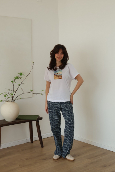 Брюки, футболка Купалинка 684205.170-176 к.белый,набивка - фото 11