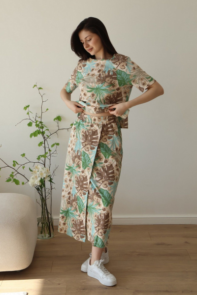 Джемпер, юбка Купалинка 685000.170-176 набивка - фото 8