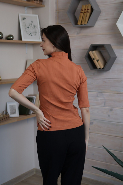 Джемпер Купалинка 689803.158-164 терракот - фото 4