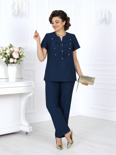 Блуза, брюки Ninele 6003 темно-синий - фото 4
