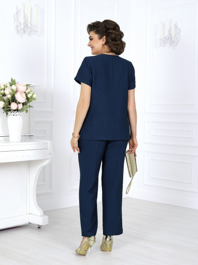 Блуза, брюки Ninele 6003 темно-синий - фото 7