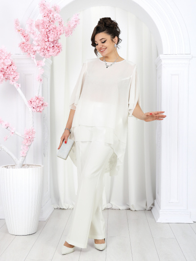 Блуза, брюки Ninele 6050 молочный - фото 8