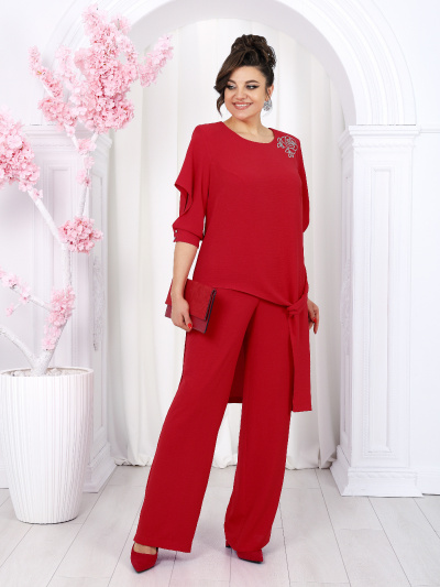 Брюки, туника Ninele 6051 красный - фото 5