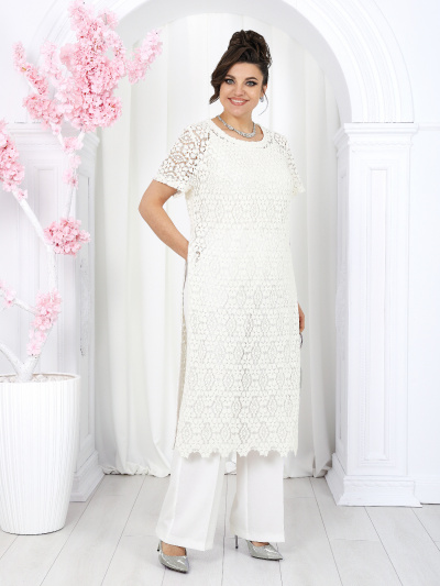 Блуза, брюки, туника Ninele 6055 молочный - фото 7