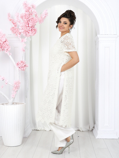 Блуза, брюки, туника Ninele 6055 молочный - фото 9